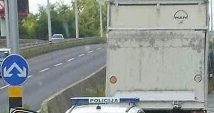 Vozača kamiona zaustavila je policija, morate vidjeti što je napravio kako bi pokušao izbjeći kaznu