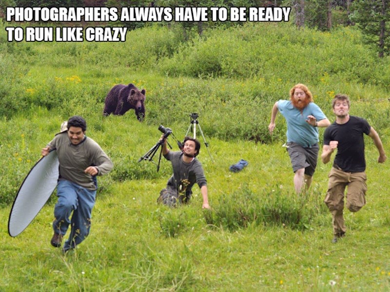 18. Fotografi moraju biti spremni i potrčati kad zatreba.