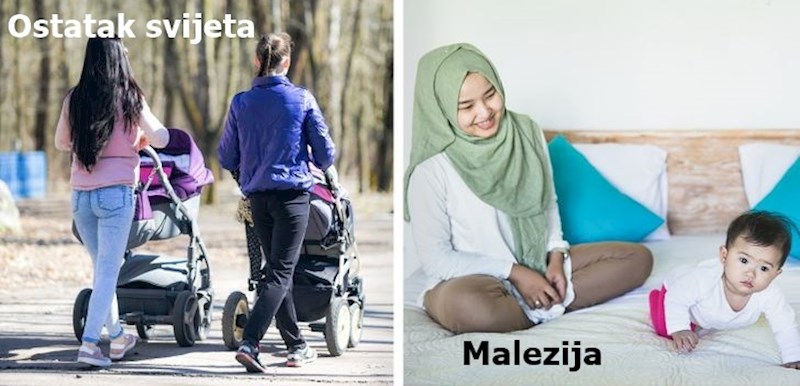 13. Nove majke ne mogu napustiti kuću mjesec dana nakon poroda.