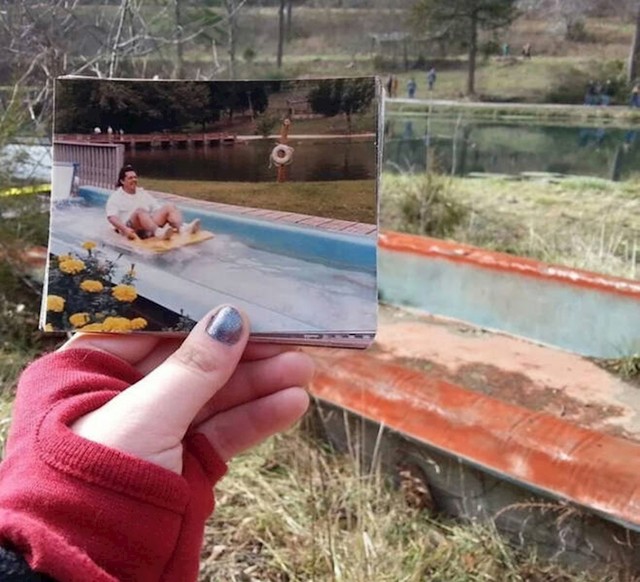 10. Stara fotka uhvaćena na istom mjestu na kojem je nekoć snimljena