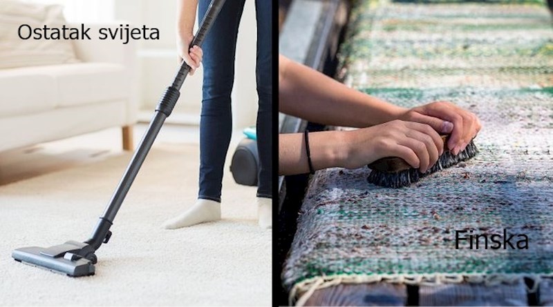 12. Prema tradiciji, Finci peru tepihe u rijekama.