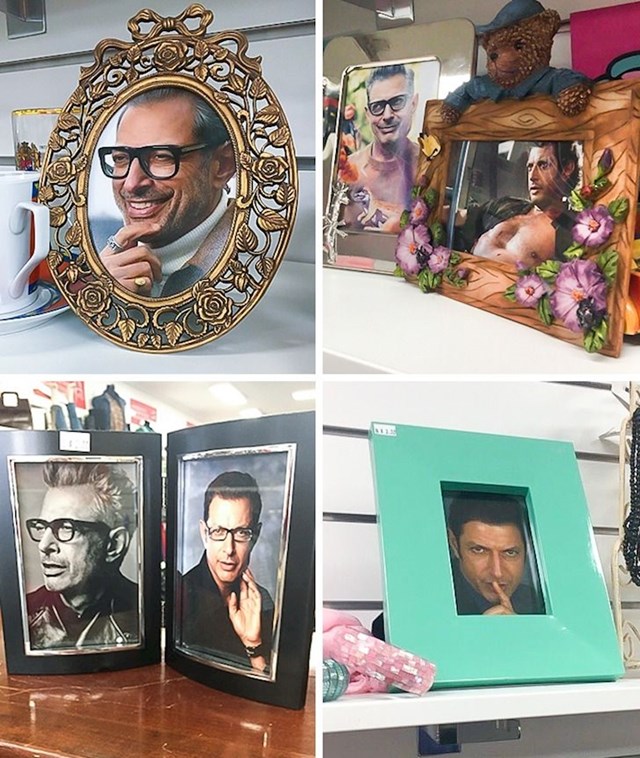 6. "Moja kolegica s posla u sve okvire koje posjeduje stavila je fotku Jeffa Goldbluma..."