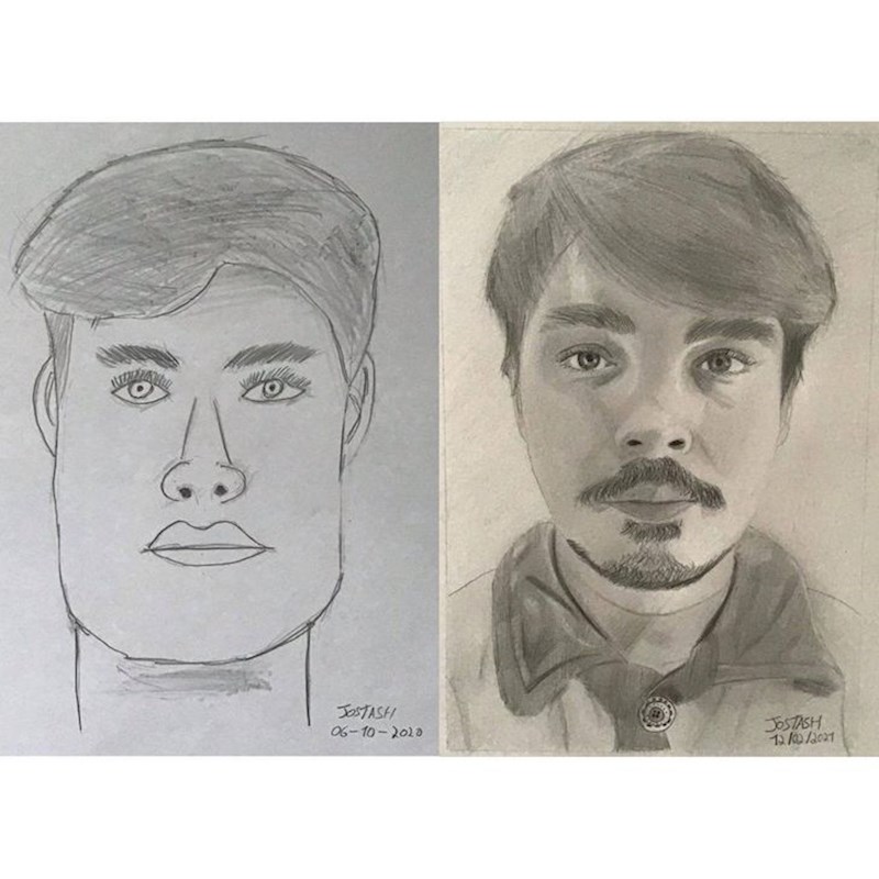 Nakon samo jednog tečaja crtanja portreta