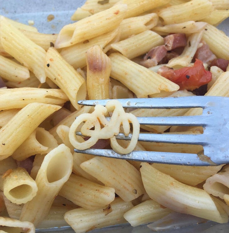 7. Pasta u obliku bicikla