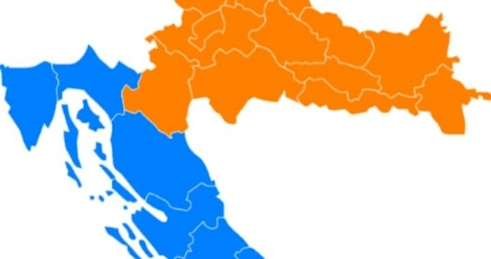 Morate vidjeti po kojem kriteriju je nekome palo na pamet podijeliti Hrvatsku, ovo je urnebesno