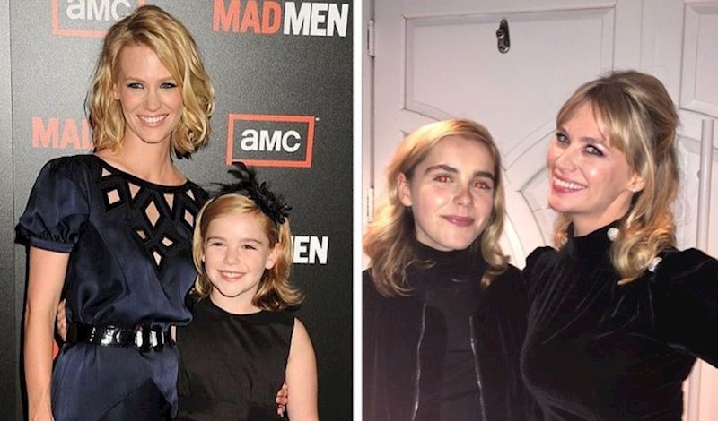 11. Kiernan Shipka and January Jones