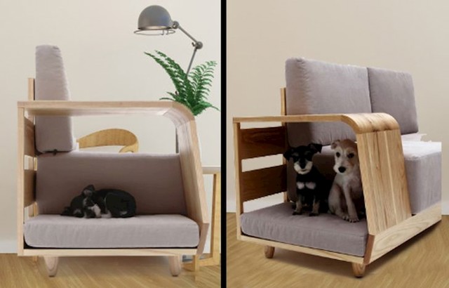 6. Sofa sa psećom kućicom ispod