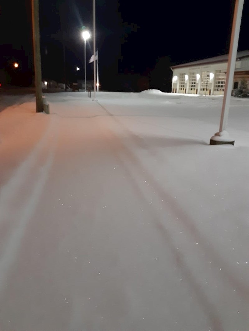 12. Svježe napadali snijeg u Michiganu.