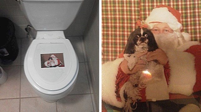 1. Bivši vlasnik kuće ostavio nam je vrlo bizarnu fotografiju na WC školjci...
