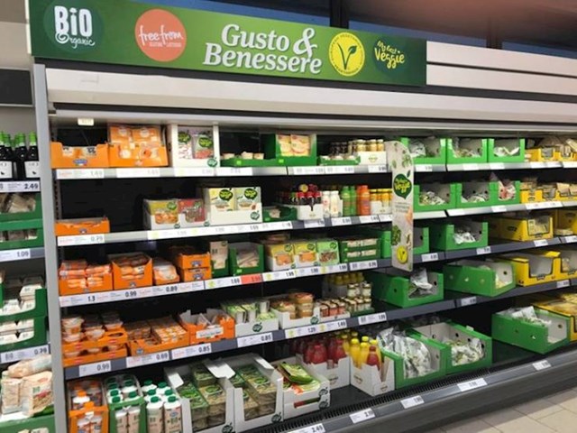 13. Ovaj talijanski supermarket ima poseban dio za vegeterijance