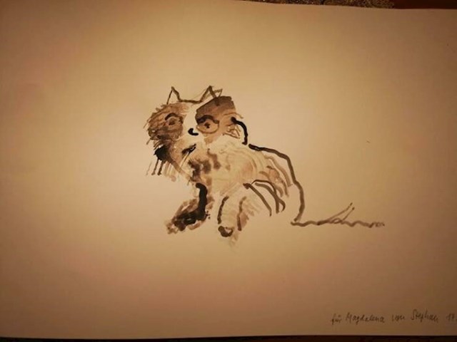 6. "Moj pacijent koji boluje od demencije nacrtao je svoju mačku. Nema mačku, ali svejedno mislim da je slika genijalna!"