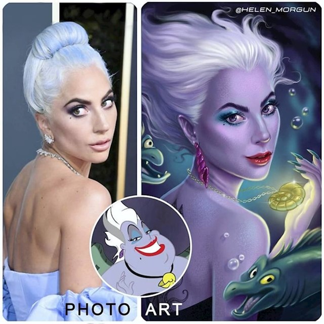 #3 Lady Gaga kao Ursula