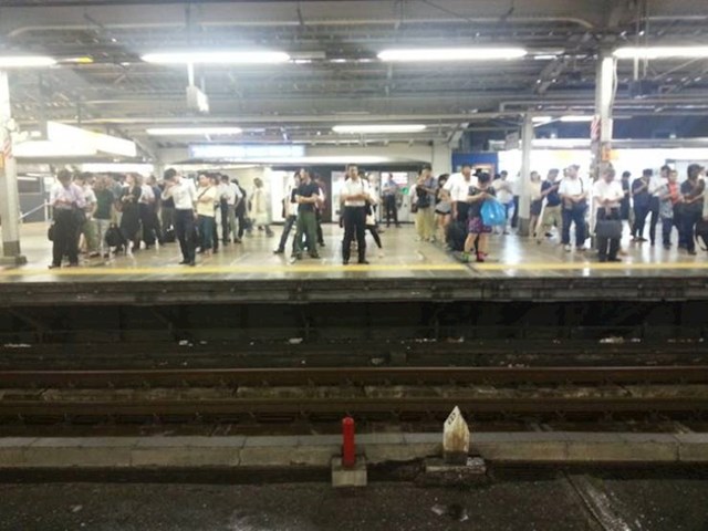 11. Ovako Japanci čekaju podzemnu željeznicu