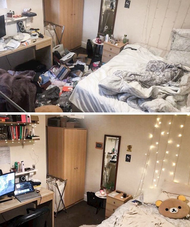 17."Moja soba kad sam bila u depresiji i nakon što sam ju pobijedila."