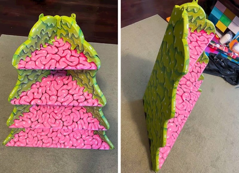 4. Vjerojatno najružnija polica koju ste vidjeli, a opet je skroz fora😜