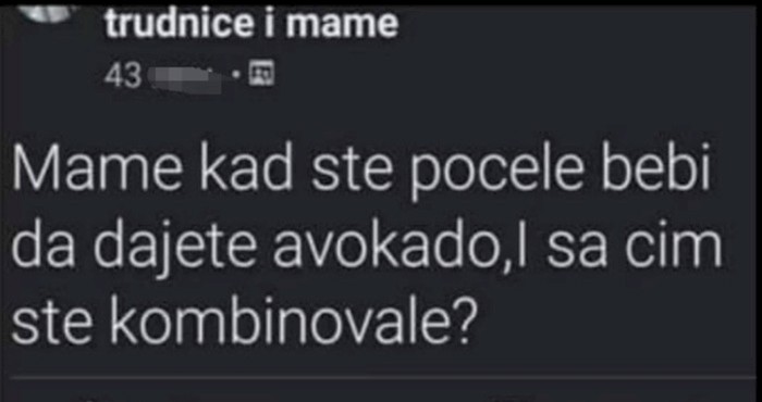 Plakat ćete od smijeha kad vidite njezin komentar na post u grupi za trudnice i mame