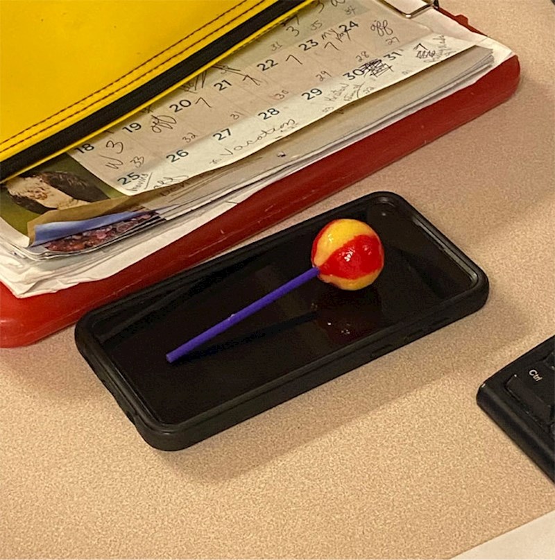 19. Moja kolegica medicinska sestra odloži lizalicu na svoj mobitel i onda ju ponovno liže...