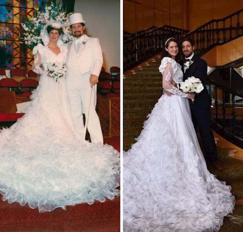 13. Naslijedila sam bakinu vjenčanicu.