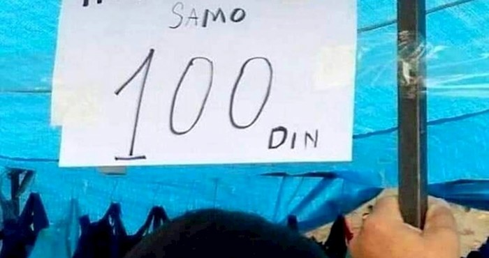Ovaj natpis s jedne tržnice ostavio je brojne kupce u nevjerici