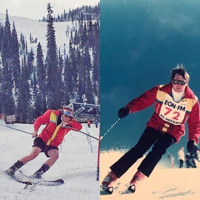 8. "Moj tata nekad je bio najbrži skijaš na našoj lokalnoj planini. Danas sam to ja!"