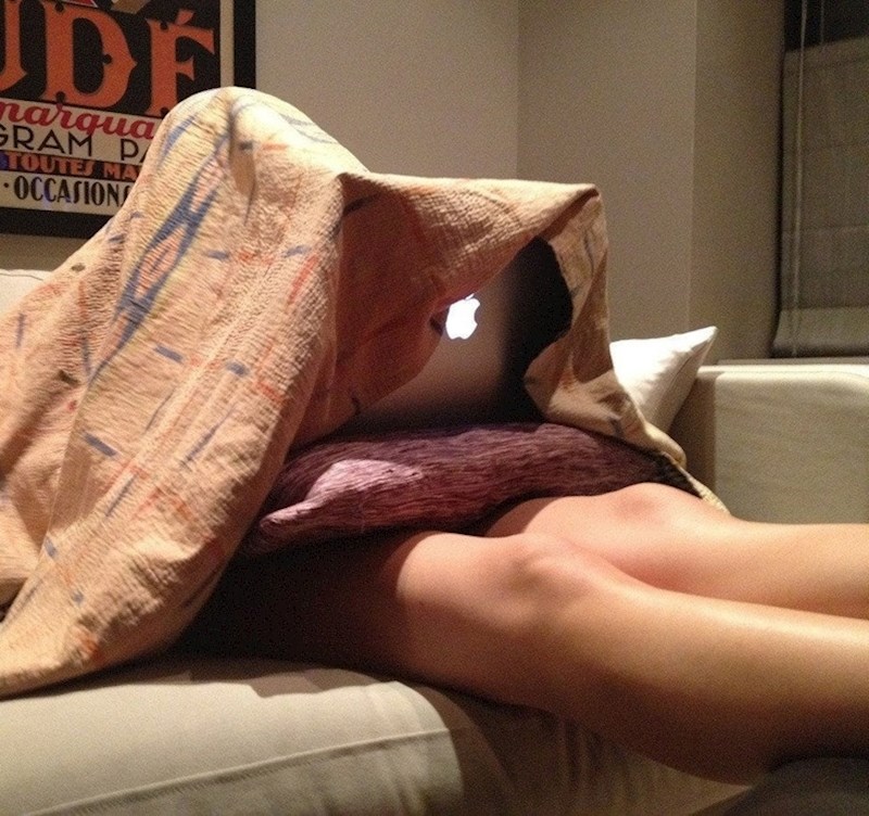 5. "Gledao sam hororac. Moja cura mrzi takve filmove, pa je odlučila ovako riješiti problem."