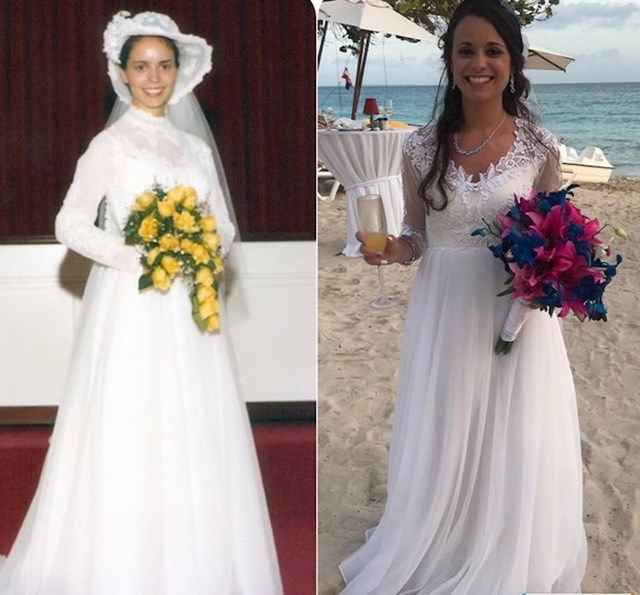 8. 30-ak godina kasnije, udala sam se u maminoj vjenčanici!