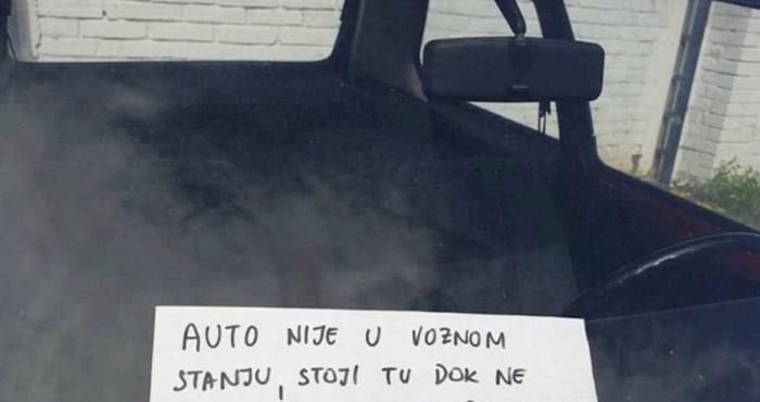 Tip je nevjerojatnom porukom objasnio zašto je njegov auto tako dugo parkiran na istom mjestu