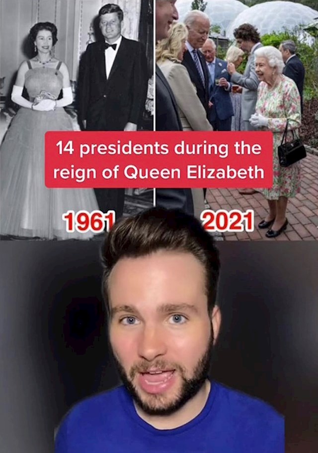 11. Za vrijeme vladavine kraljice Elizabete, promijenilo se 14 američkih predsjednika.