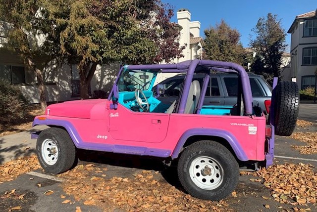 "Pink barbie Jeep. Baš i ne ide jedno s drugim."