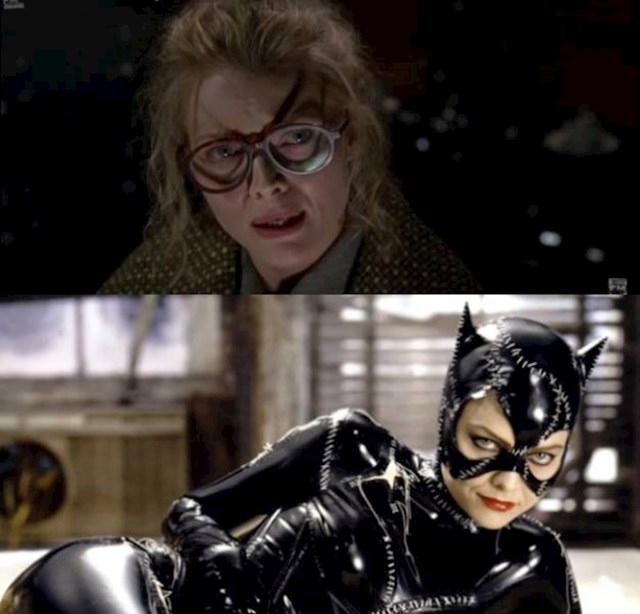 11. U Batmanu (1992.) sjena iznad naočala Seline Kyle sugerira njezinu uskoru transformaciju u Ženu mačku.