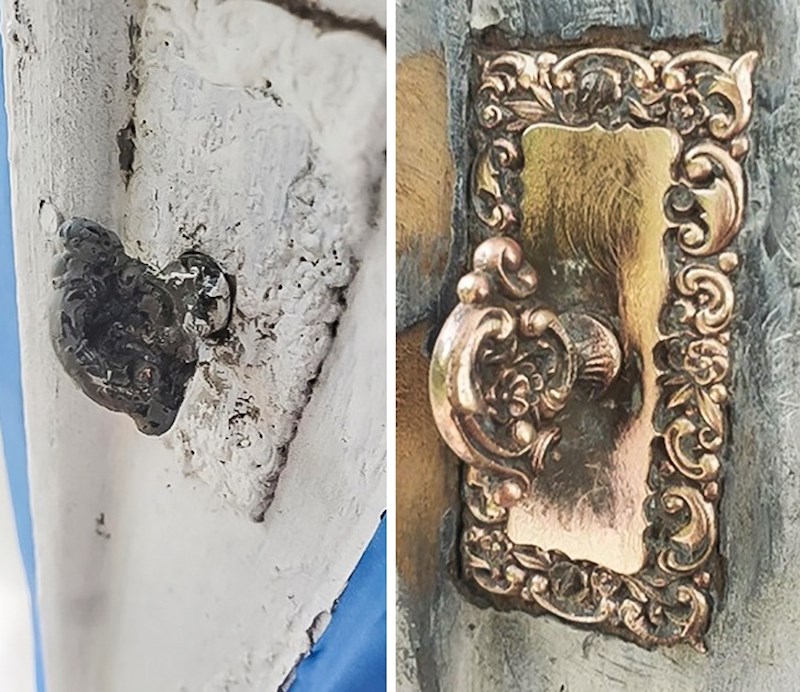 13. Nakon dvije godine života u toj kući, pronašli su prekrasnu staru kvaku