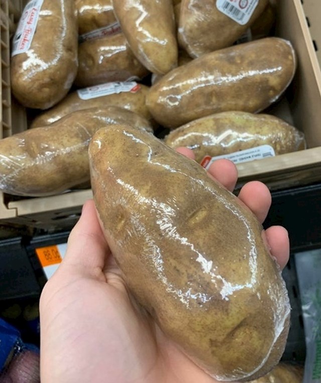 1. Ovako zapakiran krumpir. Mislim stvarno...😑