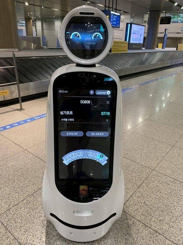 10. Također zračna luka Incheon, u kojoj informacije o letu možete dobiti od - robota!