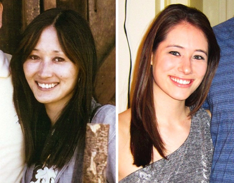 12. "Evo slike moje mame i mene otprilike iste dobi."