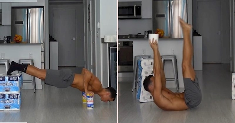 VIDEO Vježbe kojima možete kratiti vrijeme u karanteni uz jedan jedini rekvizit - wc papir