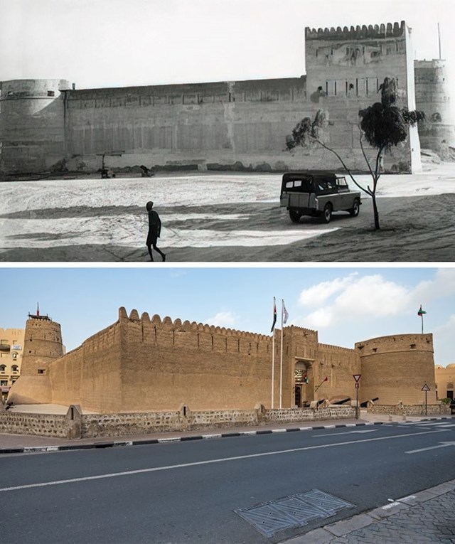 14. Tvrđava Al Fahidi u Dubaiju, 1959. i danas