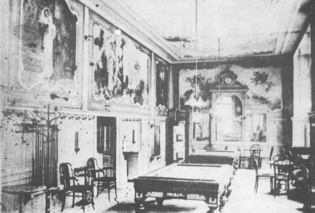 2. Tipičan interijer zagrebačkih kavana početkom 19. stoljeća.