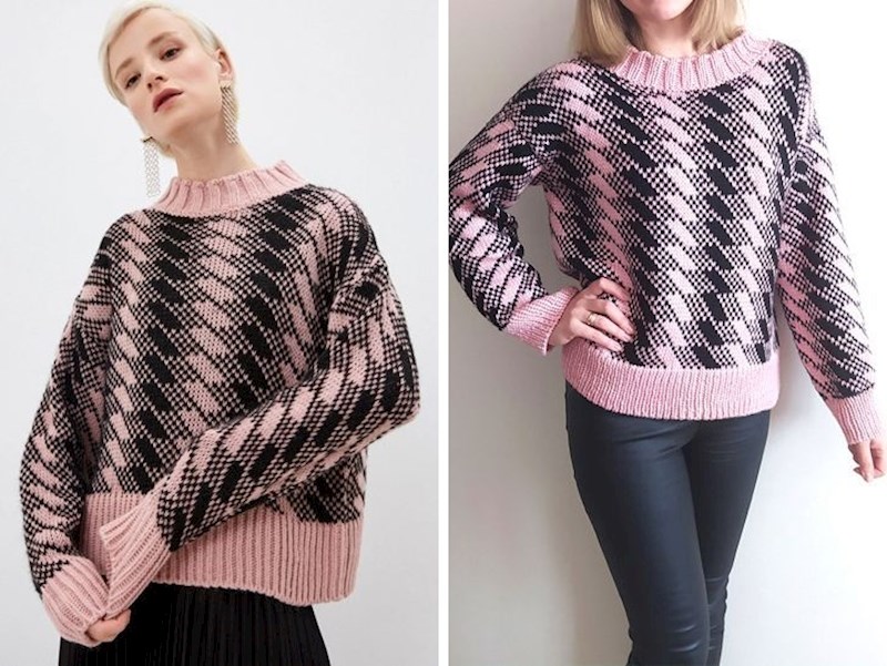 19. Vidjela sam ovaj džemper u ponudi jednog high street brenda, koštao je 200 dolara. Pa sam ga odlučila napraviti sama!