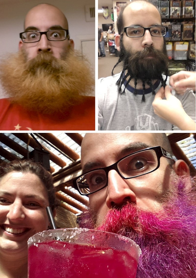 14. Puštao je bradu mjesecima i odlučio se malo zabaviti s njom prije nego ju obrije