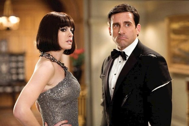 16. Anne Hathaway (25) i Steve Carell (45)