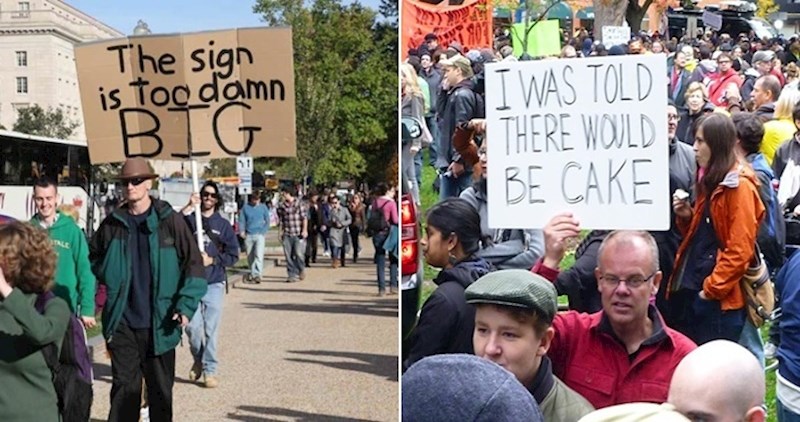 20 ljudi koji su zbog genijalnih parola postali zvijezde prosvjeda