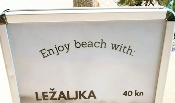 Fotka ponude ležaljki i suncobrana za plažu postala je hit na Fejsu, odmah ćete vidjeti zašto