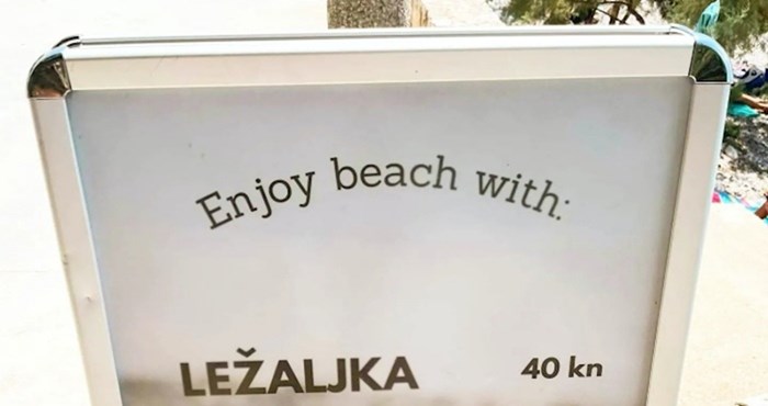 Fotka ponude ležaljki i suncobrana za plažu postala je hit na Fejsu, odmah ćete vidjeti zašto