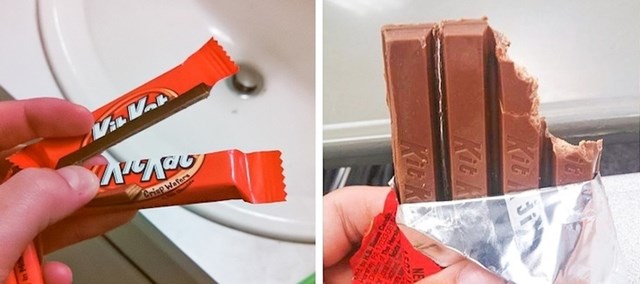 7. Kit Kat - podijeliti na trakice ili zagristi cijelog?