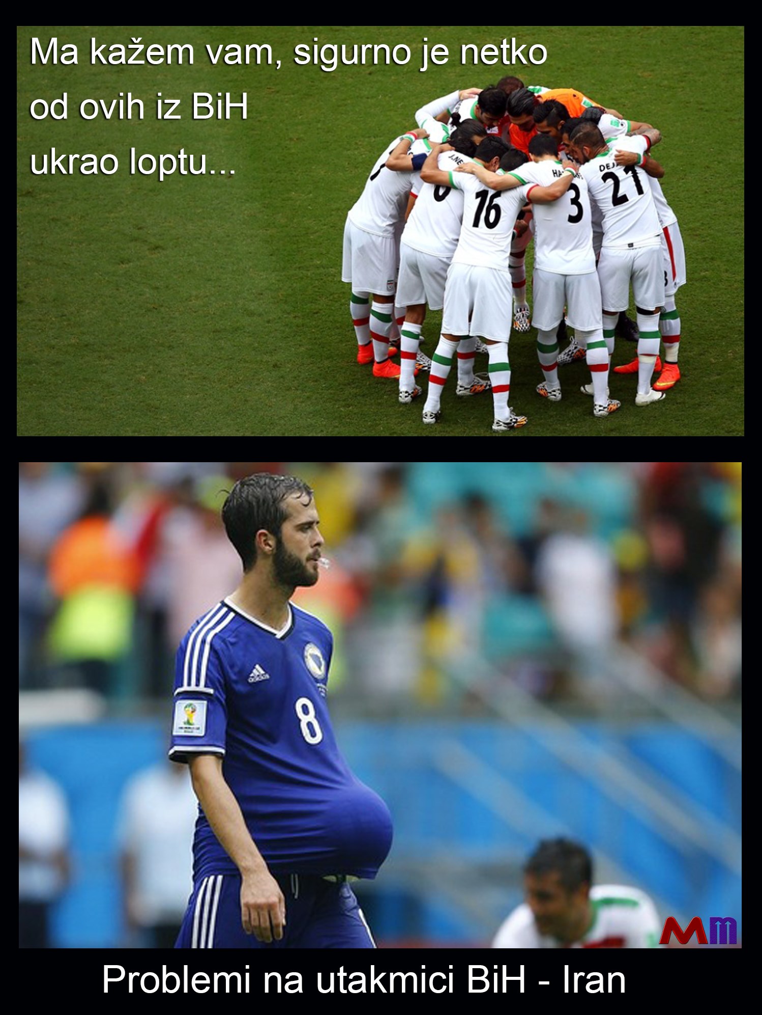 Problemi na utakmici BiH - Iran