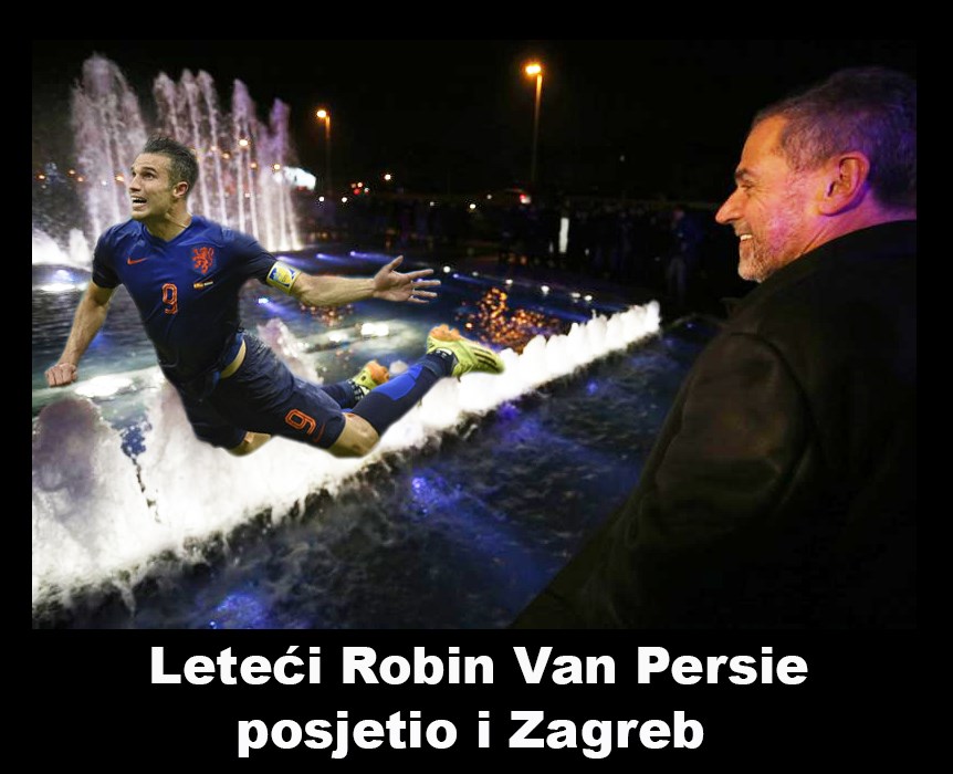 Leteći Van Persie posjetio i Zagreb