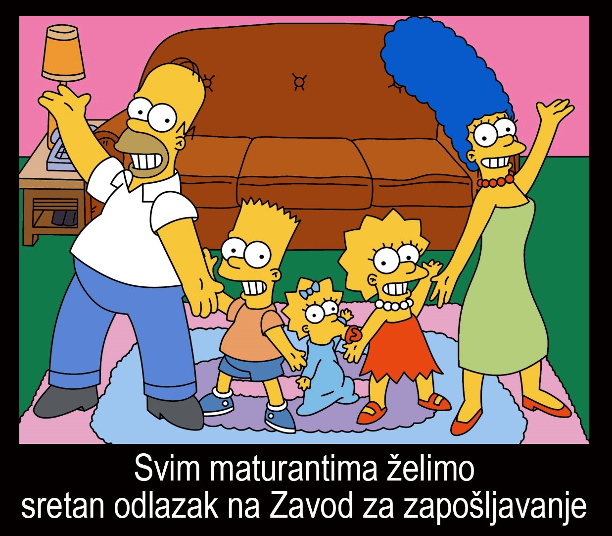 Maturantima želimo sretan odlazak na Zavod za zapošljavanje