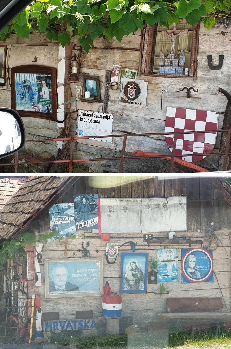 Domoljubna kuća slikana negdje u Hrvatskoj