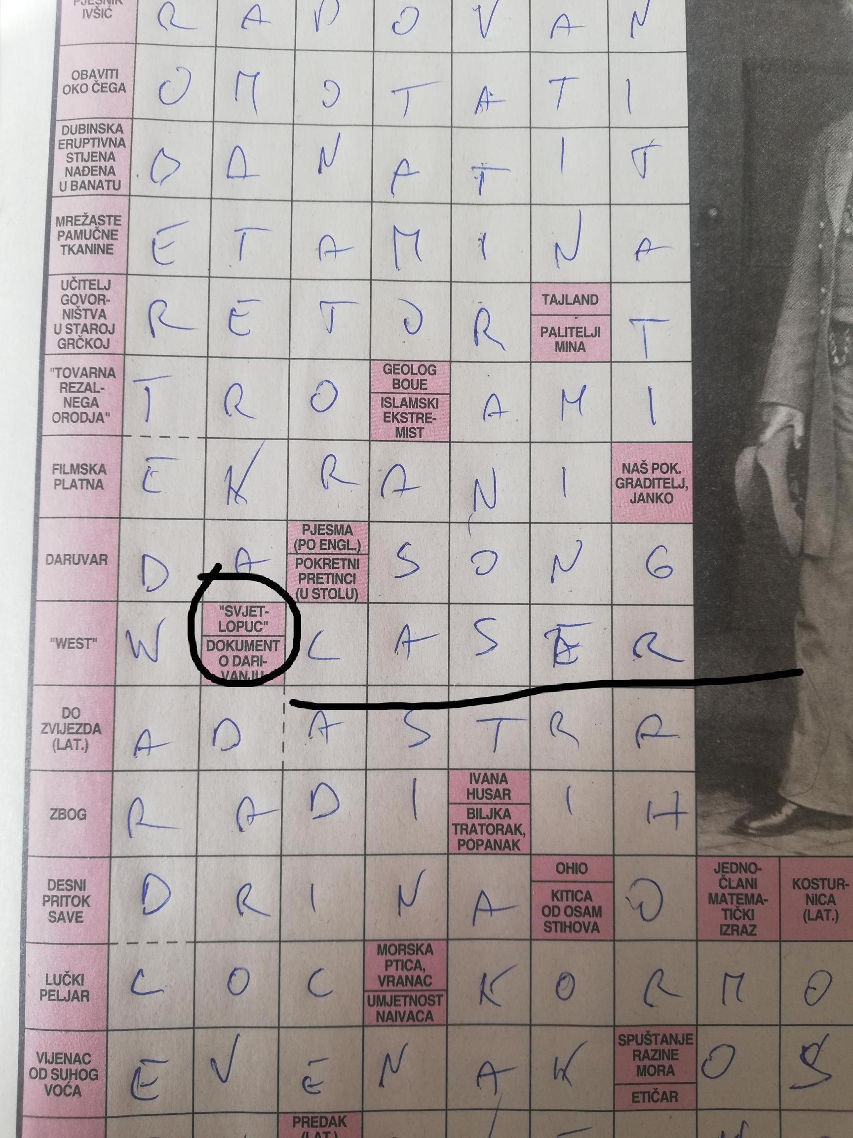 Tuđman sastavljao križaljku?