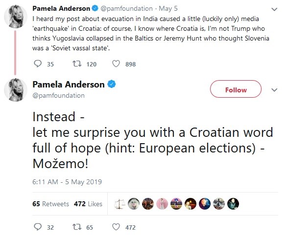 Pamela Anderson uči hrvatski